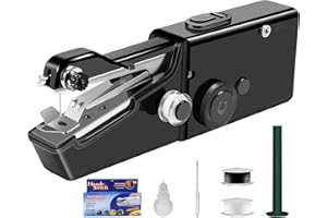 Cozbuen Machine a Coudre Portative Mini Machine à Coudre Debutant Adulte, Machine a Coudre Manuelle Portable Machine à Coudre Manuelle Électrique Adapté aux Vêtements, Tissus, Voyage à Domicile