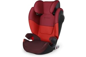 Cybex Silla de coche grupo 2/3, Solution M-Fix SL, Para coches con y sin Isofix, Grupo 2/3 (15-36 kg), Desde los 3 hasta los 12 años, Rojo (Rumba Red)