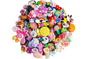 RnCop lot of 35 or 50,100 Shoe Charms for Croc Charms, Clog Decoration Cartoon Anime Charms Shoe Accessories, Cartoon Pvc Shoe Charms Decoration Party Birthday Gifts