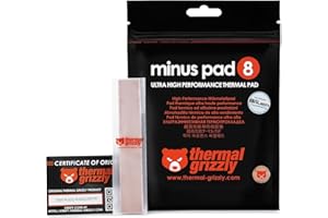 ‎THERMAL GRIZZLY Thermal Grizzly - Minus Pad 8 (120x20x1,0mm) - elektrisch Nicht leitendes Wärmeleitpad, hohe Wärmeleitfähigkeit und Komprimierbarkeit für SSDs, GPUs, Konsolen und Elektronik