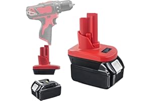 TEPULAS MT18M12 Battery Adapter for Milwaukee 12V Power Tools, Adapter for Makita 18V Li ion Battery BL1850 BL1860 Convert to for Milwaukee M12 12V Cordless Tools(No Battery)