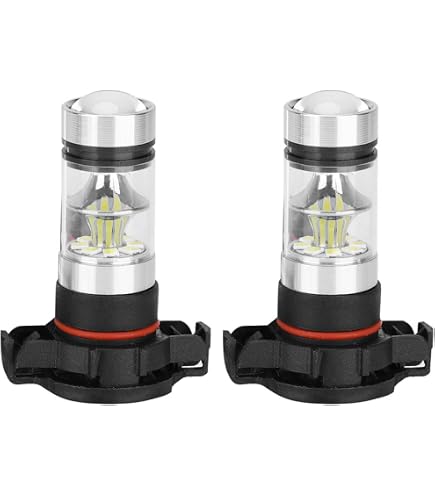 Ampoules Antibrouillard LED PSX24W 6000K - Pour Peugeot 207, 208, 3008, Citroën C3, C4 - Blanc Xénon, Résistances Incluses - 4