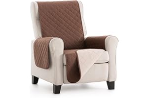 Lanovenanube - Funda sillón Acolchado Mallorca - Práctica - 1 Plaza - Color Marrón C03