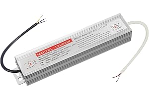 BRIMETI Transformateur 220V 12V LED Driver 60W Etanche IP67 Extérieur Transfo 5A Adaptateur Alimentation,220V AC à 12V DC Convertisseur,d'alimentation Basse Tension Transfo LED de Tension Constante