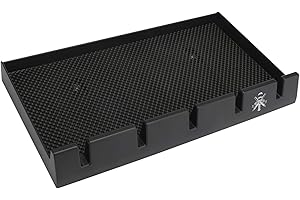 Barbiere Porta Tagliacapelli, Segbeauty nero salone tosatrici caso organizzatore con 5 tacche professionale anti-scivolo parrucchiere box