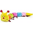 ZippyPaws - Colorful Caterpillar Squeaky Stuffed Plush Dog Toy - Large Squeakers
