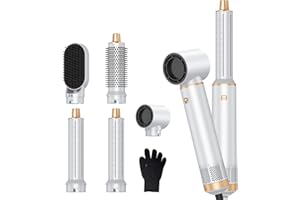 ‎UMIGA Föhnbürste 5 in 1,Air Styler, 30mm Air Curling, Abnehmbar, 1000W Haartrockner, 3 Temperatur und Windgeschwindigkeit, Stylingbürsten zum Trocknen, Locken und Straighthen der Haare