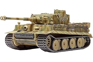 TAMIYA Panzer, 32603 1:48 SdKfz. 181 Tiger I Ostfr. Frü.Prod. - Modellino di modellismo, in plastica, fai da te, hobby, incollaggio, kit in plastica, non verniciato, multicolore, piccolo