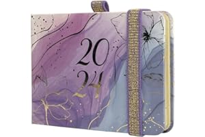 Finocam - Agenda 2024 Mínimal Design Semana Vista Vertical Enero 2024 - Diciembre 2024 (12 meses) Goldy Español