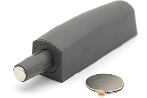 DOJA Barcelona | Push Pull Adattatore Magnetico | 2 Pezzi | Antracite | Push Pull per Ante Armadio, Sportelli Cucina | Apertura a Pressione Cassetti Invisibile | Push Pull Magnetici per Cassetti