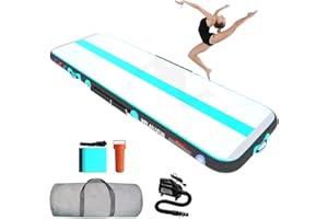 WelandFun Air Tumbling Track 3/4/5/6M Tapis Gonflable de Gymnastique Tapis de culbuteur Tapis de Gymnastique Gonflable pour l'exercice
