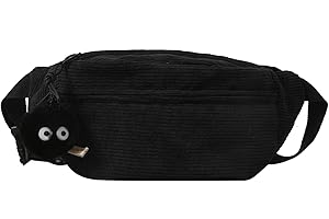 DMNQ Sac Banane Femme Velours Côtelé Banane Femme Velours Sac Banane Velours Cotelé Femme Femme en Forme de Demi-Lune Avec Bandoulière Réglable pour Toutes les Occasions