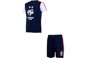 Equipe de France de Football Ensemble Maillot + short FFF - Collection officielle Taille enfant garçon
