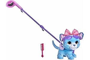 HASBRO FurReal Rockalots, Cucciolo Giocattolo interattivo Che Cammina con Musica, 3 Canzoni Divertenti, Effetti sonori, 3 Accessori a Tema, dai 4 Anni in su