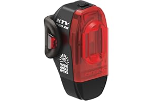 Lezyne Ktv Pro - Luz Trasera para Bicicleta o Bicicleta de montaña, Recargable por USB, Unisex, Color Negro, Talla única