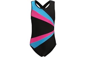 SEAUR - Turnanzug Mädchen Langarm Gymnastikanzug Schwarz Ärmellos Tanzen Ballet Yoga Kleidung Klassisch Trikot Gymnastik 5-14 Jahre