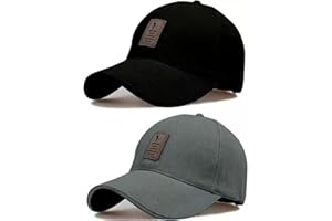 SELLORIA Brand Soft Cotton Adjustable Unisex Cap for Men and Women Freesize Baseball Caps (Pack of 2)