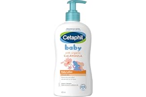 Cetaphil Baby Daily Lotion with Organic Calendula |Vitamin E | Sweet Almond & Sunflower Oils |13.5 Fl. Oz