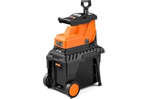 DOVAMAN GT10 Quiet Garden Shredder, 8-Teeth Roller Blade, Crush up to 40mm, Brushless 2500W Motor, 88dB, 55L Collection Box, 18:1 Shredding Ratio, Hassle-Free Shredding of Wood & Garden Debris
