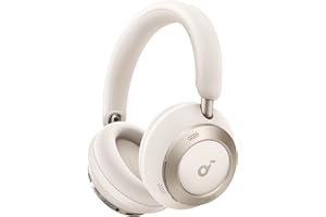 Soundcore Space One Pro d'Anker, Casque Bluetooth sans Fil avec Réduction de Bruit Adaptatif et 6 micros, Design Super Pliable, Autonomie 60h, Chargement Ultra-Rapide, H-Res Wireless Audio avec LDAC