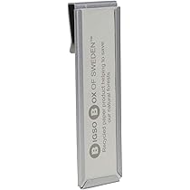 Porta Riviste Bigso Box Of Sweden - In Fibra Di Legno Con Maniglia In Pelle, Grigio, Effetto Lino - Foto 6