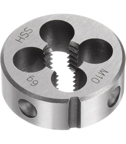 Burkit Set Maschio E Filiera M12 X 1.75 – Kit Filettatura Mano Destra Per Metalli, Acciaio E Ottone - 4