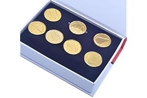 YUANstore Anwendbar für die Generation 1–6 Abzeichen-Sammelbox, Spielesammlung, 8-teiliges Set, Geschenk für Jungen und Mädchen