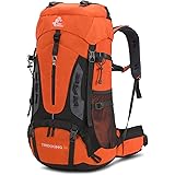 Bseash 60L impermeabile zaino da trekking leggero con copertura antipioggia, zaino da viaggio sport all'aperto per arrampicat
