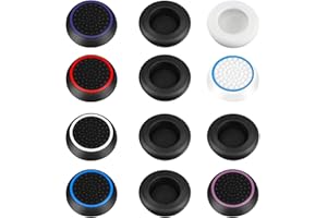 AYESY Joystick Kappen, 12 Stück PS5 Controller Sticks Kappen Silikon Thumbsticks Grips PS4 PS5 Controller Zubehör für Xbox One Series, Joystick-Schutz Aufsätze (Mehrere Farben)