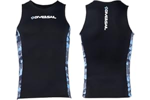 SOUUXIU Chaleco de Traje de Neopreno, Tapa de Surf de Neopreno, Camisa de Buceo sin Mangas de Buceo, Ideal para Nadar, Bucear