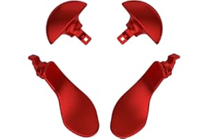 eXtremeRate Paddles per ps5 Edge Controller,Palette Levette Tasti Posteriori per ps5 Edge Joystick,Back Button in Metallo Acciaio Inossidabile Ricambio,4 Pezzi,Rosso