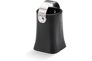 Dreamfarm Champop - Apribottiglie per champagne, sicuro, veloce e facile, con tappo in sughero, colore: nero
