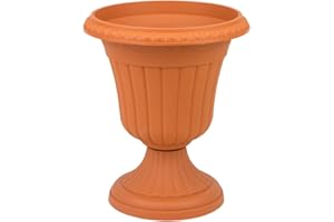 Pot de Fleur en Plastique Milano avec Soutien, ht. 30 cm, en Terre Cuite