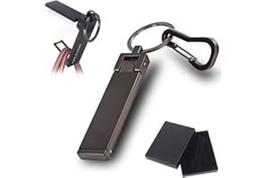 MEIRRAI Colgador de Bolsos con Antideslizante, Cuelga Bolsos Mesa Plegable,Soporte de Gancho de Mesa para Bolso de Mano de Metal para Mujer,Negro Mate