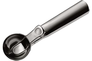 ‎WMF WMF Gourmet Eisportionierer 18 cm, Eislöffel mit Auswerfer, Cromargan Edelstahl poliert, Portionierer für Eiskugeln, Reis, Melonenkugeln, Keksteig