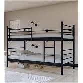 metalia GM 129 LEVEL AYRILABİLİR &Ccedil;İFTLİ RANZA SİYAH 90X190