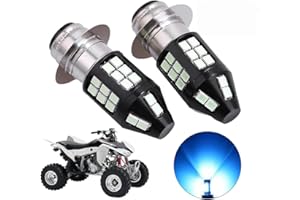 Saihisday 8000K Ice Blue H6 LED Headlight Bulbs Replacement for ATV Honda TRX Kawasaki Bayou Suzuki LT300 Yamaha Grizzly and More (Pack of 2)