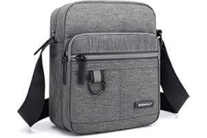 Vohoney Umhängetasche Brusttasche Herren Crossbody Schultertasche Handytasche Messenger Bag Herrentasche Shulder Bag (Grau Umhängetasche)