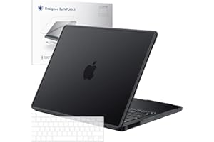 NPUOLS Etui do MacBook Pro 13 cali, M2 M1 2023-2020, model A2338 A2289 A2251, [etui zapobiegające pozostawianiu odcisków palców z odporną na pęknięcia krawędzią z tworzywa TPU], twarde etui ochronne