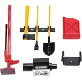 Share Goo 6 Par&ccedil;a RC Dekorasyon Aksesuarları Alet Seti Ki 1:10 RC Rock Crawler 4WD D90 D110 SCX10, Kırmızı