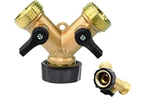 Seawhisper Tap Y Splitter Brass Manifold Two Way Washing Machine Hose Connector 3/4"