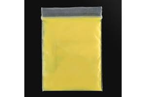 Gemini_mall® Fluoreszierendes super helles Leuchtpigment, leuchtet im Dunkeln, leuchtendes Pulver (Goldgelb)