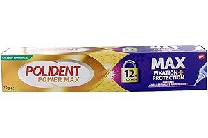 Polident Crème Fixatrice Maximum Contrôle, Pour Prothèses Dentaires Partielles ou Complètes, Embout Précision, Gel crème fixative, 70g
