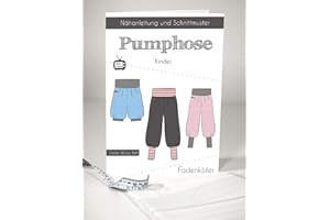 STOFFE WERNING Schnittmuster Fadenkäfer Pumphose Kinder Gr. 50 bis 164 Papierschnittmuster