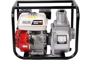 POLLOR 3" Petrol High Flow Water Pump - 6.5HP 4 Stroke Engine