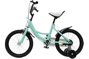CLEADONG 16 Zoll Kinderfahrrad, Kinder Fahrrad mit Abnehmbar Stützräder, Höhenverstellbar Kinder Fahrräder für Ab 5-8 Jahren Fahrrad