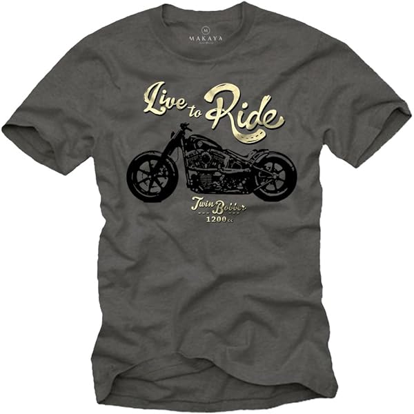 Sweat Makaya Coton Sweat à Capuche Moto MAKAYA - Style Cafe Racer, Coupe Classique - Confort Garanti Sweatshirt Poche Kangourou