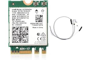 TEDAY 2400Mbps WiFi 6 Bluetooth 5.1 Intel Intel AX200 802.11ax / ac Adaptador de tarjeta de red de banda dual 2.4G y 5GHz M.2 para computadora portátil