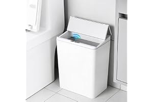 Dreamhigh soptunna med sensor 13 L, sensor soptunna med lock, elektrisk soptunna med nattljus, automatisk papperskorg lufttät