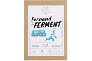 FERNAND LE FERMENT - ferments lactiques pour yaourt maison (4 sachets = 32 pots), sans additif, bio par nature